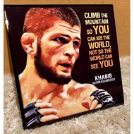 Khabib : UFC Motivational MMA Pop Art Poster Frame