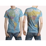 World map t-shirt, world map full print jersey, world map t-shirt, full print world map t-shirt