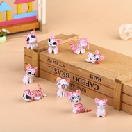 9 Cats Cartoon Toys Cat pvc Simulation Animals Super Cute Cat Dolls Cute Childlike Cats Figures Cute