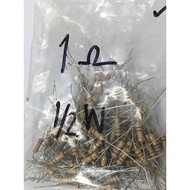 Resistor (Resistor Resistor) 1 Ohm 1/2 W (Value 1 1/2 Watt) Set Of 10