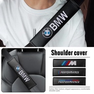 2pcs Car Interior Seat Belt Covers Car Accessories Car Shoulder Pad Seat Belt For BMW M Power Perfor