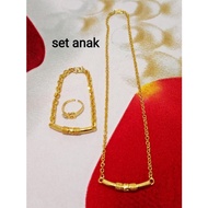 New motif children's set, metal material, 91 money, 24k gold plating