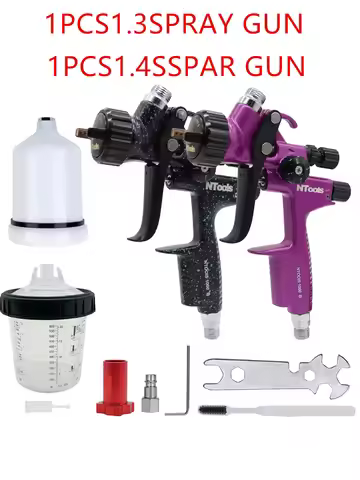 NTOOLS SPRAY GUN HVLP 1.3/1.4MM 2 pieces Spray painting tools, automotive spray guns, air profession