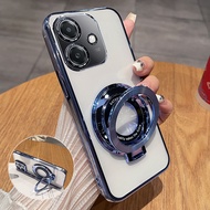 For Xiaomi Redmi 13X 13C 14C Mi 13x Redmi13X 13 X 4G 5G 2025 Electroplating Transparent CD Ring Hold