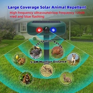 Ultrasonic Monkey Repellent PIR Sensor-Controlled Siren and Strobe Alarm System Solar Alat Penghalau