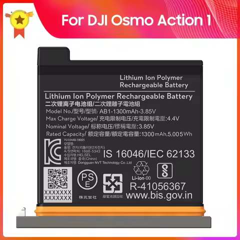 Replacement Battery For DJI Osmo Action 1 AB1 Action1 Spare Battery High Quality Batteries 1300mAh C