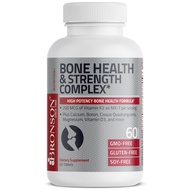 Bronson Bone Health & Strength Complex* High Potency Formula 200 MCG of Vitamin K2 as MK7, Plus Calc