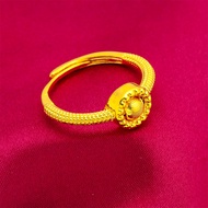 ของแท้100% ปรับขนาดได้ แหวนทองแท้ 1สลึง มีการรับประกัน ลายโปร่งหน้ามน น้ำหนัก (0.6 กรัม) ทองคำแท้ 96.5% ขายได้ จำนำได้!!! gold 24k jewelry ring for women แหวน0.6กรัม แหวนทอง แหวนครึ่งสลึง ทอง แหวนทองไม่ลอก แหวนทองแท้1/2 แหวนทอง แหวนทอง1กรัมแท้