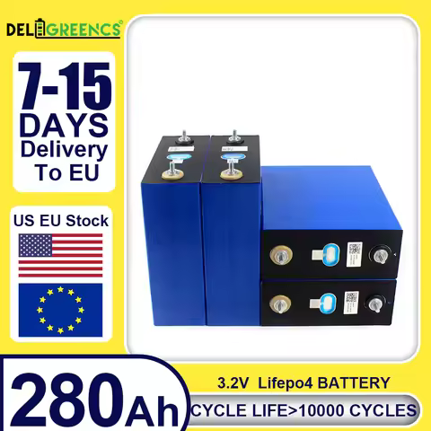 CATL 280Ah Lifepo4 Rechargable Battery Pack 3.2V Grade A Akku Lithium Iron Phosphate Prismatic Cells