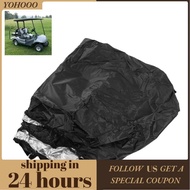 yohooo Luocute Golf Cart Cover  4 Passenger Waterproofing 210D Oxford Fabric with Silver PU Coating 