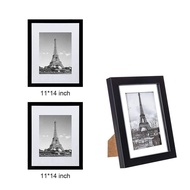 SAINT 2 Pack Black Trading Card Display Frame Class 11 x 14 inch Photo Frame Practical Rectangular Collector Card Wall Display 9 Standard Cards