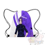 3D BLUE Prison LOCK Drawstring Bag Storage Backpack School Printed