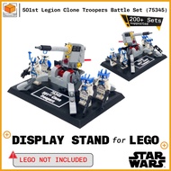 Display Stand for Lego Star Wars 501st Legion Clone Troopers Battle Pack (75345)