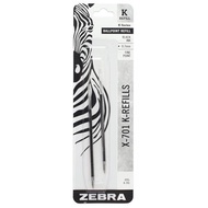ZEBRA｜斑馬X-701筆芯2入組 ( 黑色油性,0.7 mm筆芯;K-REFILL )