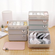 WARDROBE UNDERWEAR STORGE BOX/ UNDERWEAR/BRA/STOCKING 1/10/15 GRID BOX WITH COVER 3COLOR AVAILABLE