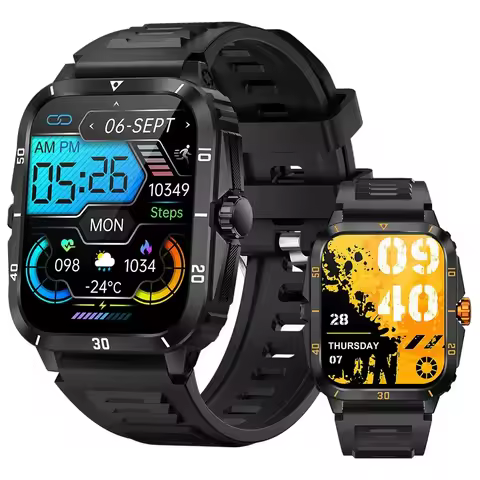 New KT71 smartwatch bracelet Bluetooth call heart rate blood oxygen blood pressure multi-exercise me