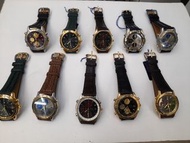 ( 罕有全新十欵  ) Vintage Seiko 7T32 Alarm Chronograph  w/ Original Top-Grade Seiko Leather Strap ( Each P