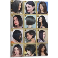 Salon Hairdressing Poster Wig Girl Wall Art Barbershop Decoration Canvas Posters Prints Picture for 