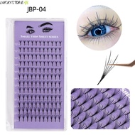LUCKYSTORE 132/240 Clusters Grafted False Eyelashes, Curvature D Thickness 0.04 Grafting Fake Eyelas