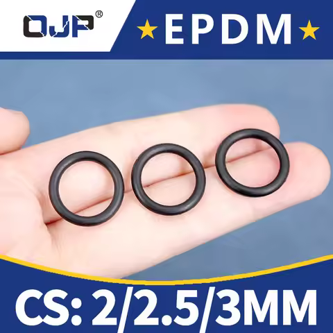 EPDM O-ring CS2/2.5/3mm outer diameter5-50mm Acid and Alkali Resistance Water Resistance Black O-rin