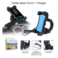 FG MOTORCYCLE HOLDER + USB CHARGER HMT-01 PHONE HOLDER SPION HMT01