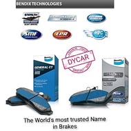 HONDA HRV 1.8 FRONT DB2304 / REAR DB2355 BENDIX DISC BRAKE PADS METAL KING/ GENERAL CT DB2304 DB2355