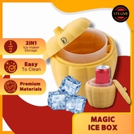 【173 Live Channel】Ice Cube Maker Magic Silicone Bucket with Lid High Durable Elastic Silicone