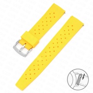 For   Citizen Tropical Soft Breathable Silicone Strap Quick Release Watch Band 20mm 22mm Rubber Tropic Smart Strap