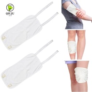 QIUJU knee Castor Oil Pack Wrap, Elastic Strap Reusable Castor Oil Bag, Unisex Cotton|Washable Anti Oil Leak Castor Oil Compress Pad for Neck Calf Knee Inflammation