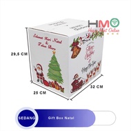 Kardus Parcel Natal Kardus Selamat Natal Dan Tahun Baru Gift Box Natal