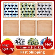 Rhombus Mosaic Tiles Coaster Kit DIY Mosaic Bamboo Coaster Kits Mosaics Coaster Making Kit,for Adult