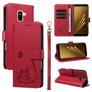 For Samsung Galaxy A6 A7 A8 A9 J4 J6 2018 / A6 J4 J6 Plus 2018 / J5 J7 Prime Phone Case Lucky Cat Ma