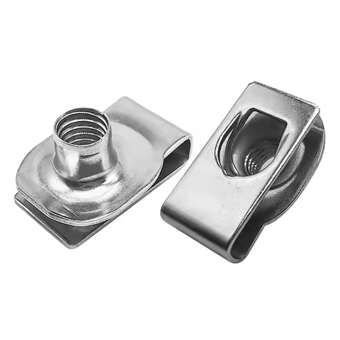 10pcs M8 M6 M5 M4 U Type Clips with Thread 8mm 5mm 6mm 4mm Reed Nuts for Car Motorcycle Scooter ATV 