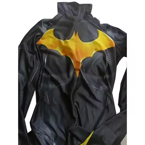 2026 New Halloween Cosplay Costume Batgirl s Batwoman Suit Superhero Zentai Bodysuit Adults AABA