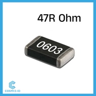 Resistor 47 Ohm R Ω 47Ohm 47R 47Ω 0603 SMD SMT SMD0603