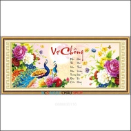 [Delivery48h] Ailuo AL53572 3D cross-stitch painting of husband and wife |98x45Cm| Not yet embroider
