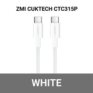 ZMI CUKTECH CTC315P สายชาร์จ ไนลอนถัก USB-C to USB-C 60W 1.5 เมตร รองรับชาร์จเร็ว PD