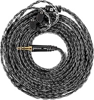 2.0m Long IN Ear Monitor Cable,KBEAR ST24 PLUS IEM Cable,5N OCC Silver-plated HiFi Earphone Upgrade 