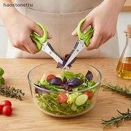 OST  Multifunctional Rustproof Stainless Steel Kitchen Scissors 3/5 Layer Sharp Scallion Cutter for 