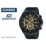 CASIO แท้ 100% Edifice รุ่น  EFR-539BK-1AVUDF สายสเตนเลส (ส่งฟรี)