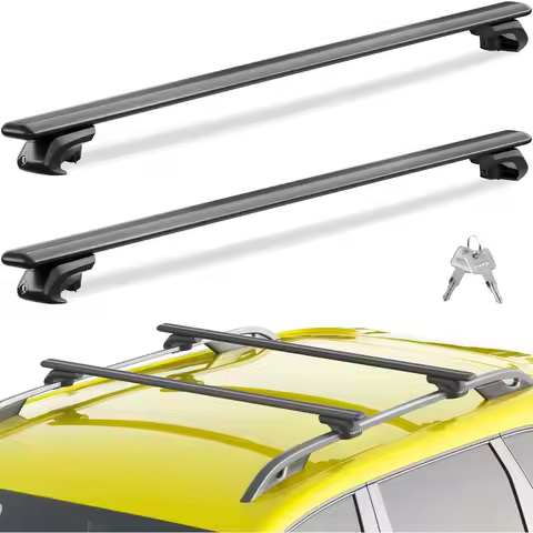260lbs Roof Rack Cross Bars 56” Thick Aluminum Universal Crossbars Roof Rack Adjustable,Heavy Duty L