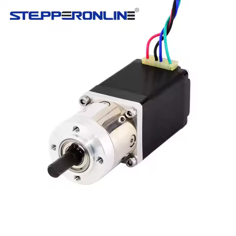 STEPPERONLINE Nema 11 Geared Stepper Motor with 5:1 Planetary Gearbox 0.67A Geared Step Motor 4-lead