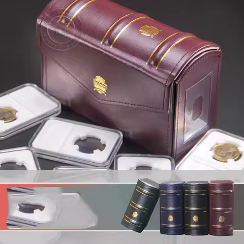 New Leather Holder Storage Slab Boxes Display Capsule Collection for 15 Certified Graded PCGS NGC Sl