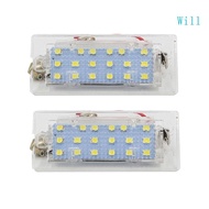Will 2Pcs Easy Installation Car Number Plate Light LED Lamp Fit for E53 X5 1999-2003 E83 X3 03-10