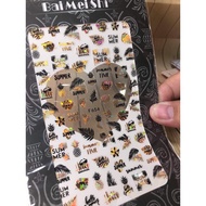 Summer leaf nail Sticker code F654