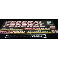 Federal challenger bicycle decal sticker