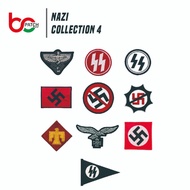 VOL-4 SS WW2 COLLAR TABS CROSS NA-ZIE GERMANY FLAG LOGO PATCH COMPUTER EMBROIDERY BADGE MOST COMPLET