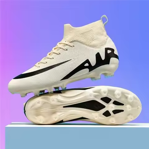 Fashion Pink Soccer Shoes Men Professional Lightweight Sock Men's Football Shoe Outdoor Non-slip Ori