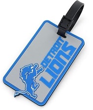 Aminco NFL Detroit Lions Soft Bag Tag, Blue, 7.5