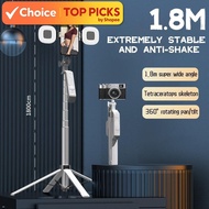 TNW S30 Selfie Stick Tripod 3 in 1 Quadrapod Wireless Selfie Stick Bluetooth Remote 360° Phone Tripo